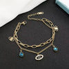 Sapphire Aura Evil Eye Bracelet