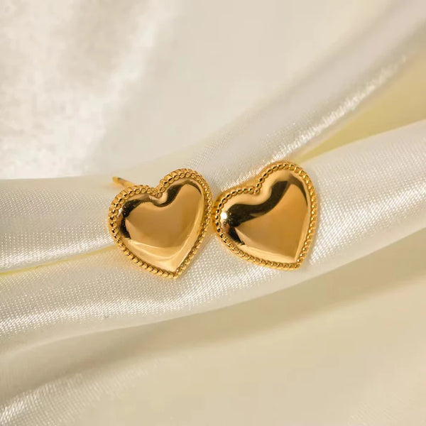 Amoura Heart Luxe Studs