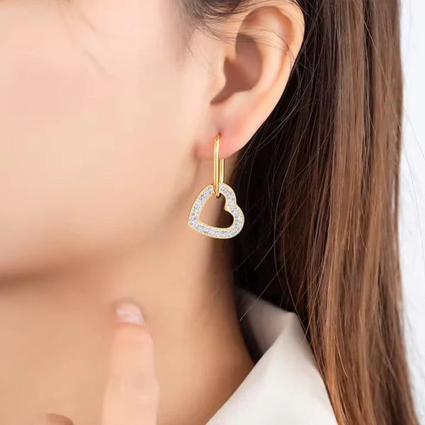 Aveline Heart Drop Earrings