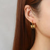 Amoura Bow Hoop Earrings