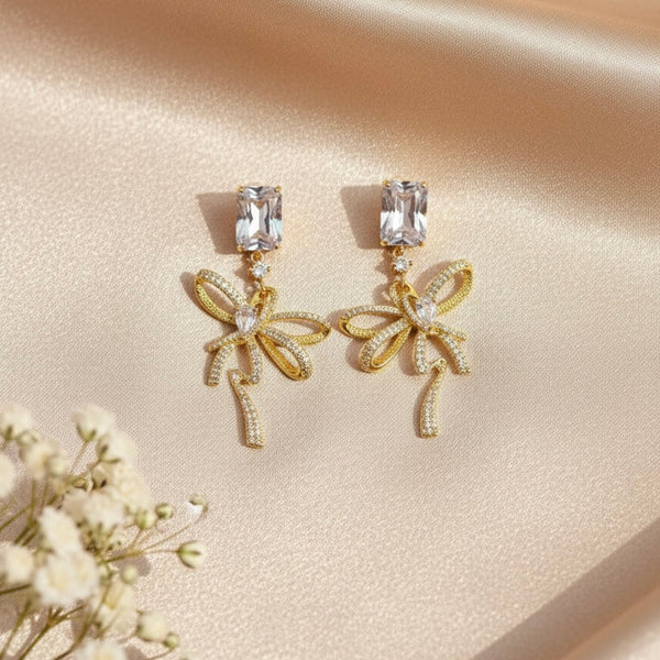 Elaria Ribbon Luxe Earrings