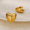 Lunara Heart Studs