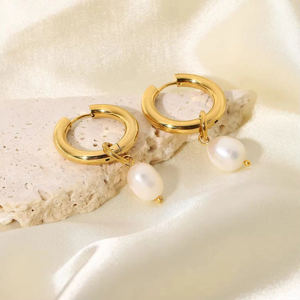 Elara Pearl Loop Drops