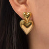 Amora Twin Heart Studs