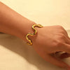 Aurine Wave Cuff Bracelet