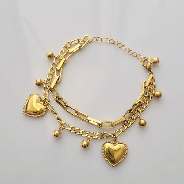 Éclat Heart Charm Bracelet