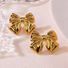 Vionne Gold Bow Earrings