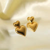 Amora Twin Heart Studs