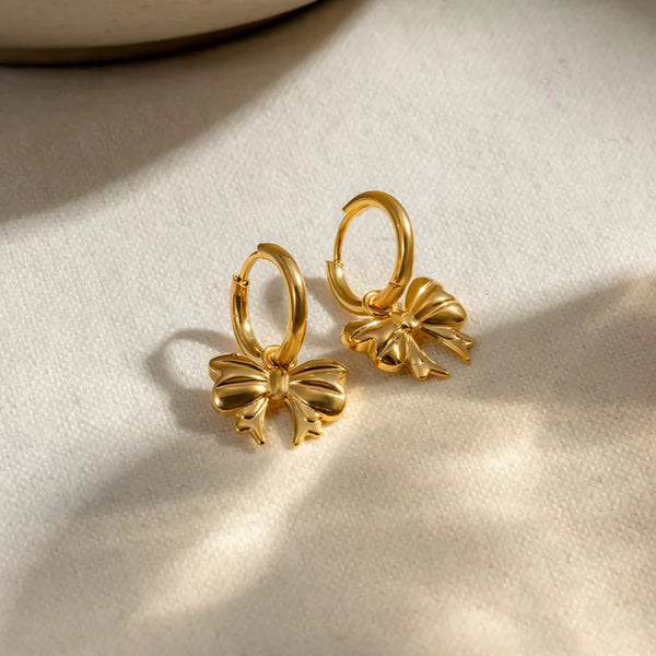 Amoura Bow Hoop Earrings