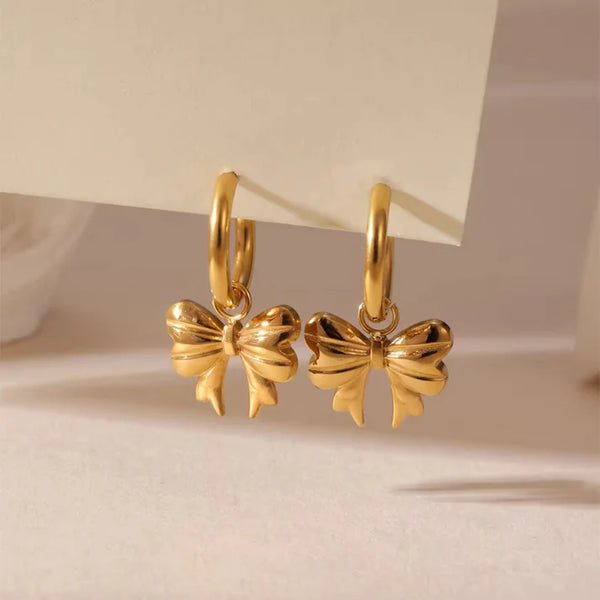 Amoura Bow Hoop Earrings