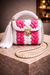 Blush Pink Ivory Crochet Luxe Clutch