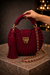 Ruby Halo Knot Crochet Luxe Clutch