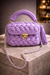Lavender Luxe Crochet Tassel Clutch