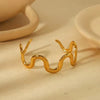 Aurine Wave Cuff Bracelet
