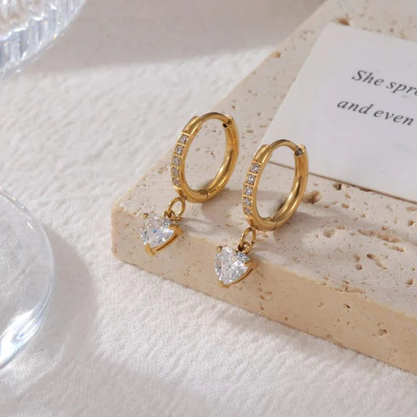 Valencia Heart Drop Earrings