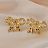 Juliette Gold Bow Earrings