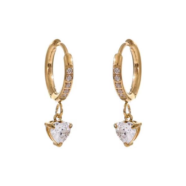 Valencia Heart Drop Earrings
