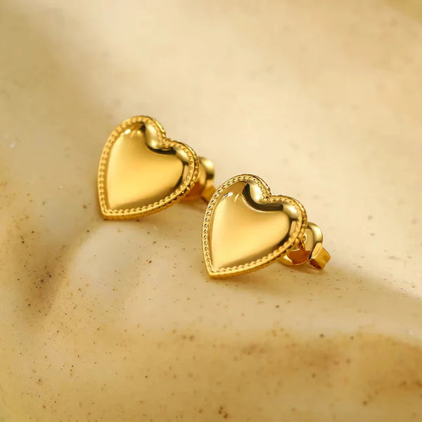 Amoura Heart Luxe Studs