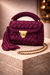 Wine Burgundy Luxe Crochet Clutch