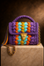 Amethyst Pop Crochet Luxe Clutch